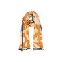 Tan and orange floral scarf